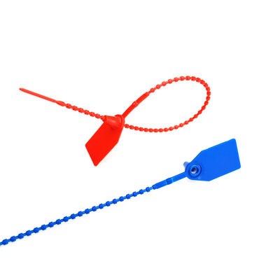 US-PS350B Tamper Evident Logistics Beaded Plastic Seal for Adjustable Length Self Locking