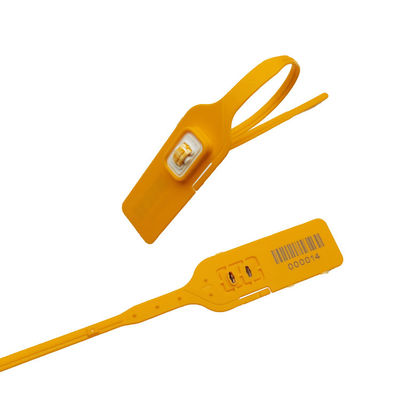 400 mm de longitud Sello de seguridad de plástico de doble bloqueo con resistencia a la tracción de 195 N y material de acero inoxidable PP