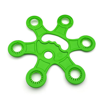 Contenedor de paquetes de seis envase de plástico HDPE con tamaño de 263*234*5mm y diseño de bucle anular seguro