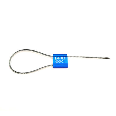 US-CC302 Aluminium Alloy Cable Security Seals  8.27KN Tensile Strength For Logistics