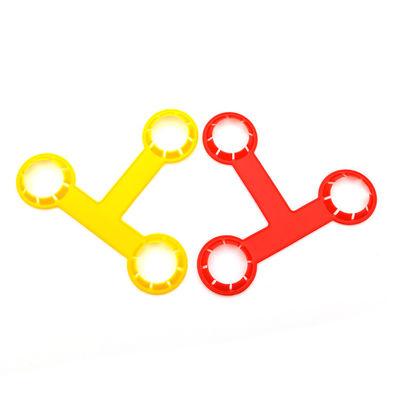 Red 28mm Plastic 3 Pack Bottle Neck Holder Handle Carrier Average Weight 4.67 g / pc