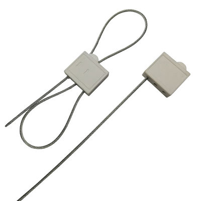 Sello de cable de plástico de seguridad de doble bloqueo con resistencia a la tracción de 2,29 KN y alambre de acero galvanizado