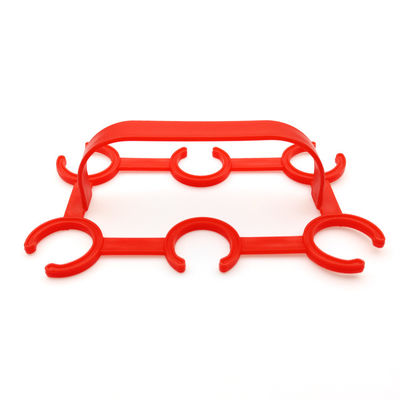 HDPE Handled Six Pack Plastic Bottle Carrier for 27-28mm Bottle Diameter Applications