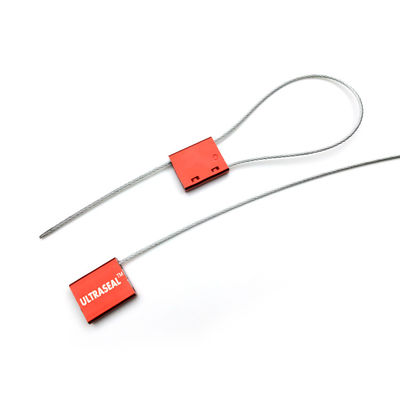 Markable Area 26*22mm US-CC181 Numbered Shipping Container Steel Cable Aluminium Security Cargo Seals Lock