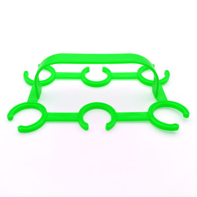 HDPE Handled Six Pack Plastic Bottle Carrier for 27-28mm Bottle Diameter Applications