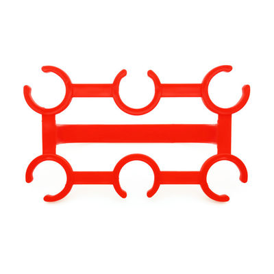 HDPE Handled Six Pack Plastic Bottle Carrier for 27-28mm Bottle Diameter Applications