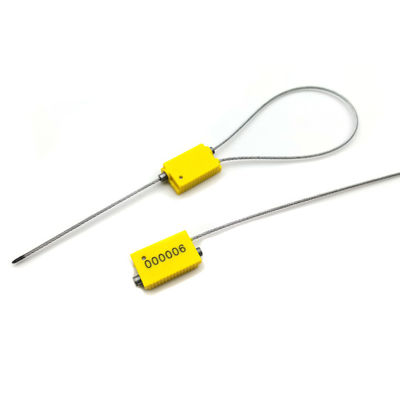 Sello de cable de plástico US-CC151B de ajuste apretado con resistencia a la tracción de 1.54 KN y área marcable con láser