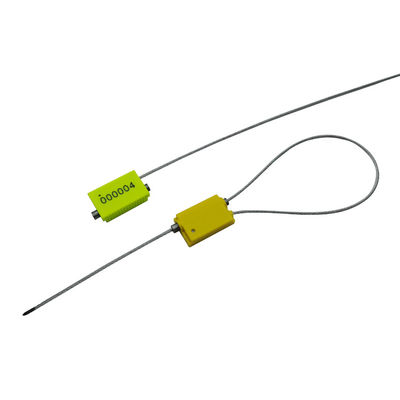 Sello de cable de plástico US-CC151B de ajuste apretado con resistencia a la tracción de 1.54 KN y área marcable con láser