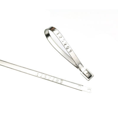 118*8.2*0.7mm Çekmeli Kilitlemeli Metal Güvenlik Mühürleri Nakliye Konteyner Mühürleri