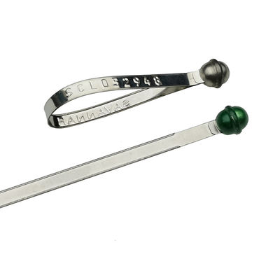 Fixed Length Locking Mechanism Multiple Colored Metal Strap Seal for Logistics Container