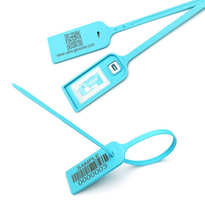 PP 13.56MHz RFID Plastik Seal Dengan NTAG213 NFC Chip 340N Kekuatan Tarikan