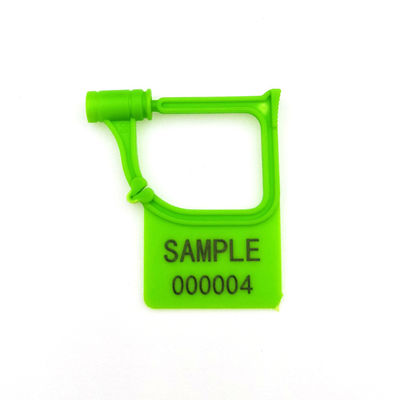 Black US-PSP01 Mini Plastic Hang Tag Indicative Padlock Security Seal with Laser Print