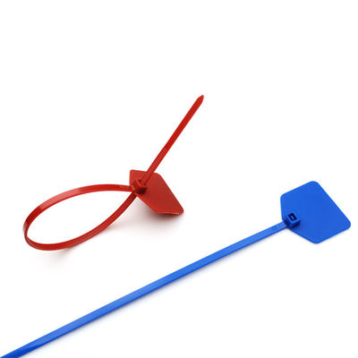 Custom Zip Tags Tie Writeable 220mm Nylon with Marking / Labelling Area 30*21 mm