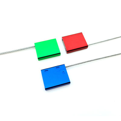 4.01 KN 409.18 KG Tensile Strength Red US-CC201 Serial Numbered Security Aluminum Alloy Cable Lock Truck Seals