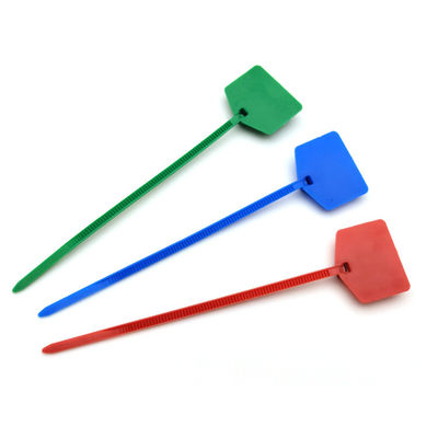 120 mm de longitud de autobloqueo de nylon de corbata envolturas con sello de seguridad de plástico a prueba de manipulación