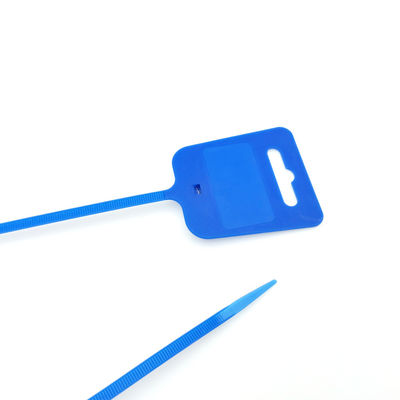 250mm Length Nylon Zip Ties With PA6 Material And Tamper Evident Plastic Hang Tag