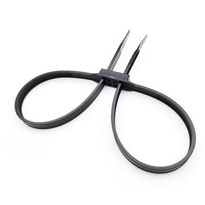 Self-locking Disposable Zip Ties Double Flex Police Handcuffs in White for Safety