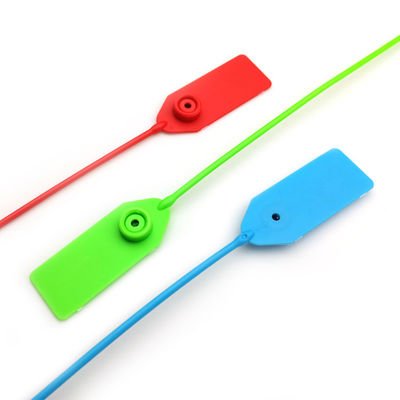 Sello de seguridad de plástico de 600 mm de longitud con material de PP y acero inoxidable para bloqueo de seguridad de contenedores de 269,5 N de resistencia a la tracción