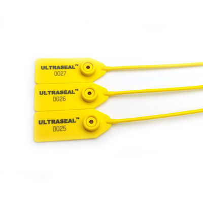 Sello de seguridad de plástico de 600 mm de longitud con material de PP y acero inoxidable para bloqueo de seguridad de contenedores de 269,5 N de resistencia a la tracción