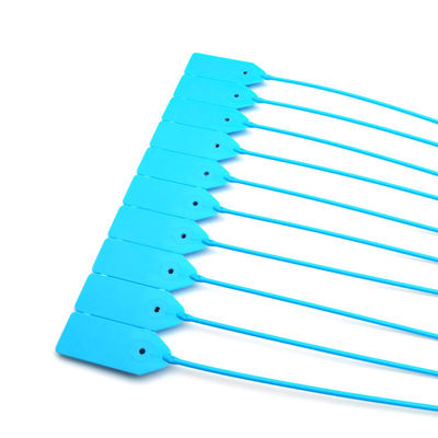 Sello de seguridad de plástico de 600 mm de longitud con material de PP y acero inoxidable para bloqueo de seguridad de contenedores de 269,5 N de resistencia a la tracción