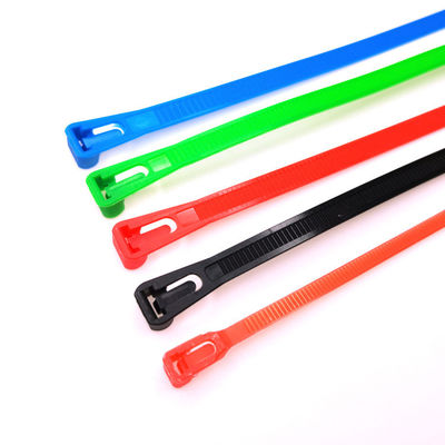 Cintas de cable de nylon reutilizables de diseño liberable de nylon duradero PA6 y múltiples colores