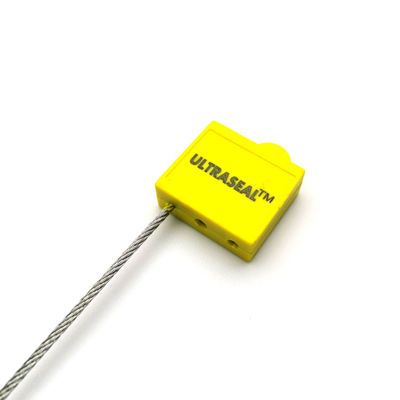 400mm Orange Self Locking Double Lock Seal Pull Tight Plastic Security Cable Seal 2.0mm