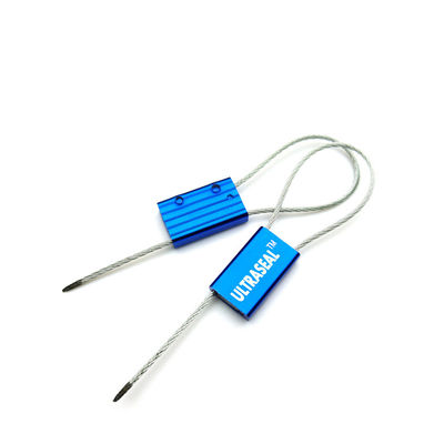 1.5mm Diameter Wire Mini Pull Tight Cable Seal for Logistics 24*14.6*6 mm Tensile Strength 1.96 KN 200 KG