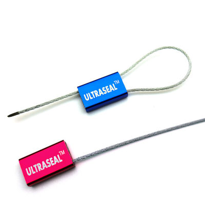 1.5mm Diameter Wire Mini Pull Tight Cable Seal with 1.96 KN Tensile Strength for Logistics Security