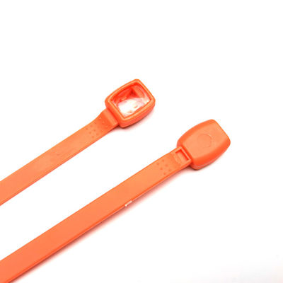 Sello de seguridad de plástico de alta resistencia 194 N con longitud total de 222 mm y material PP PC para carga segura