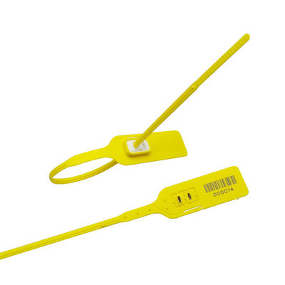 400 mm de longitud Sello de seguridad de plástico de doble bloqueo con resistencia a la tracción de 195 N y material de acero inoxidable PP