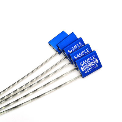 Versatile Logistics Aluminium Alloy Pull Tight Cable Seal with Markable Area 26*22mm