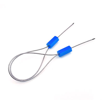 Sello de seguridad de cable recubierto de ABS con resistencia a la tracción de 2,79 KN y mecanismo de bloqueo de ajuste por tracción para camiones contenedor