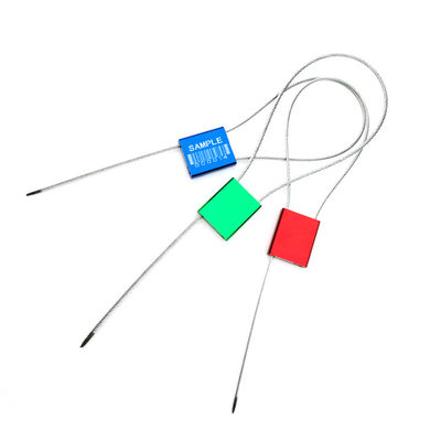 2Sello de seguridad de cable de aluminio impreso con láser de 0,0 mm de diámetro con resistencia a la tracción de 4,01 KN para la seguridad del contenedor