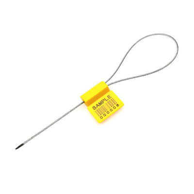 Sello de seguridad de cable de alambre de acero recubierto de ABS con diámetro de 1,8 mm y resistencia a la tracción de 2,79 KN para protección a prueba de alteraciones