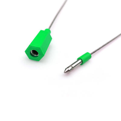 Customs Fixed Length Hexagonal Security Wire Seal with 26*7 mm Markable Area and 2.8 KN Tensile Strength Galvanized Steel Wire