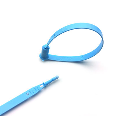 Sello de seguridad de plástico de 198 mm de longitud con resistencia a la tracción de 194 N y diseño a prueba de alteraciones