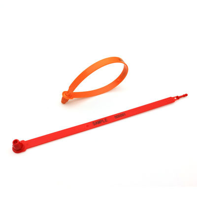 250mm Length Tamper Evident Self-locking Plastic Security Truck Seal for Cargo Protection