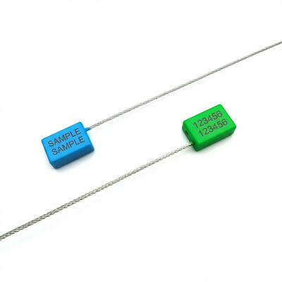 Galvanized Steel Wire Plastic Cable Seal with 1.53 KN Tensile Strength and Pull Tight Locking Mechanism
