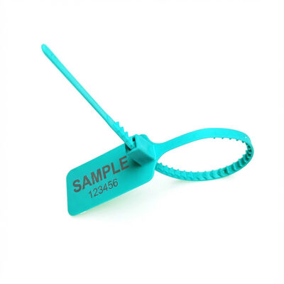 Secure Container with Black Pull Tight Tag and Customized Plastic Seal Cable