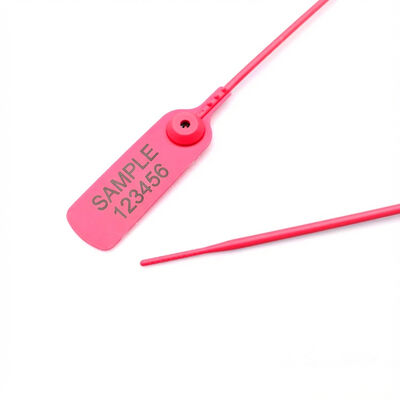 400mm Adjustable Plastic Locking Strip Seal with 380 N Tensile Strength and Laser/Hot Stamp Print