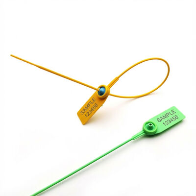370*20*13.5 mm Sello de seguridad de plástico con 211 N de resistencia a la tracción e impresión láser para sellado ajustable a prueba de manipulaciones