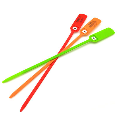 US-PS400FT Disposable Adjustable Security Ties Plastic 400Mm Length For Secure Logistics