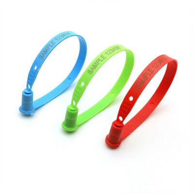 Sello de contenedor de plástico ABS de 200 mm con resistencia a la tracción de 194N Color personalizado