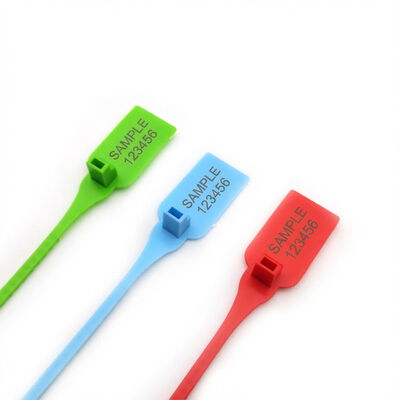 US-PS335W 275N Sellos de seguridad de plástico 40*26mm Área de marcado para el sellado de tira