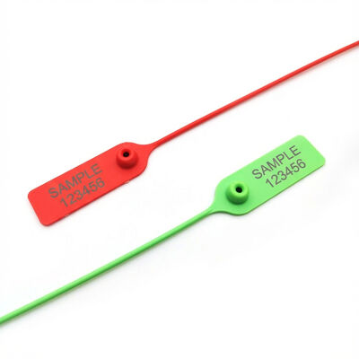 Secure Packaging US-PS320R Adjustable Length Pull Tight Plastic Seal with Metal Insert