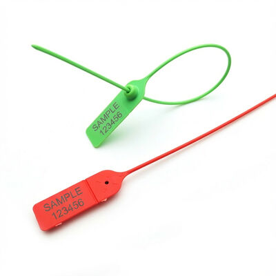 Secure Packaging US-PS320R Adjustable Length Pull Tight Plastic Seal with Metal Insert