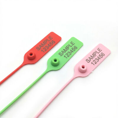 Secure Packaging US-PS320R Adjustable Length Pull Tight Plastic Seal with Metal Insert