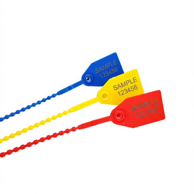 US-PS350B Tamper Evident Logistics Beaded Plastic Seal for Adjustable Length Self Locking