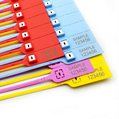 Disposable Plastic Tamper Seals With 268N Tensile Strength And 380mm Length