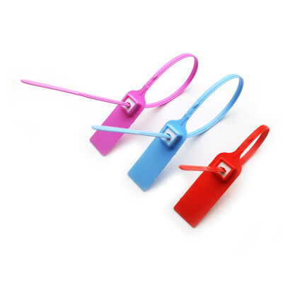 Disposable Plastic Tamper Seals With 268N Tensile Strength And 380mm Length